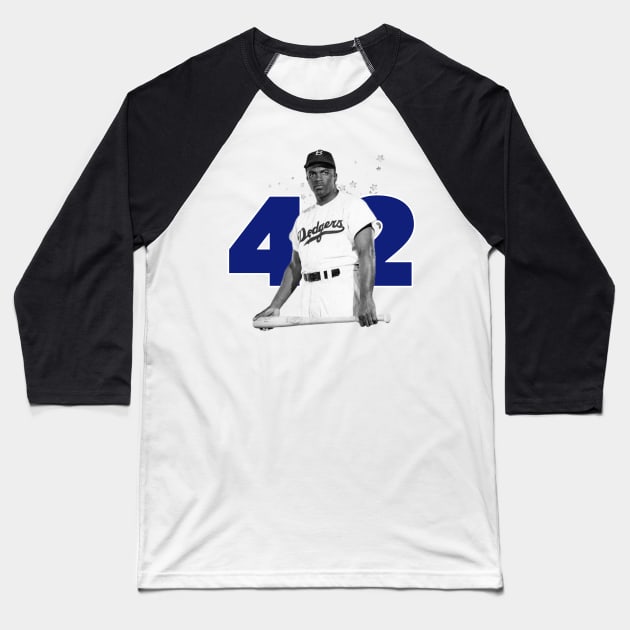 Jackie Robinson Baseball T-Shirt by Distancer